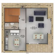 İki Katlı Ev Planları 124 m2